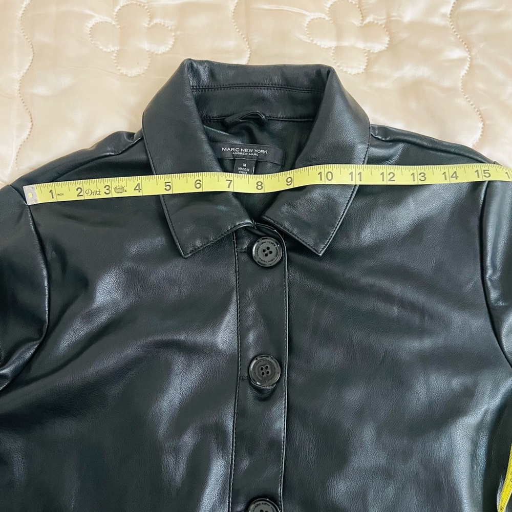 Marc New York Black Faux Leather Women's Jacket - Picture 9 of 13